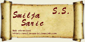 Smilja Sarić vizit kartica